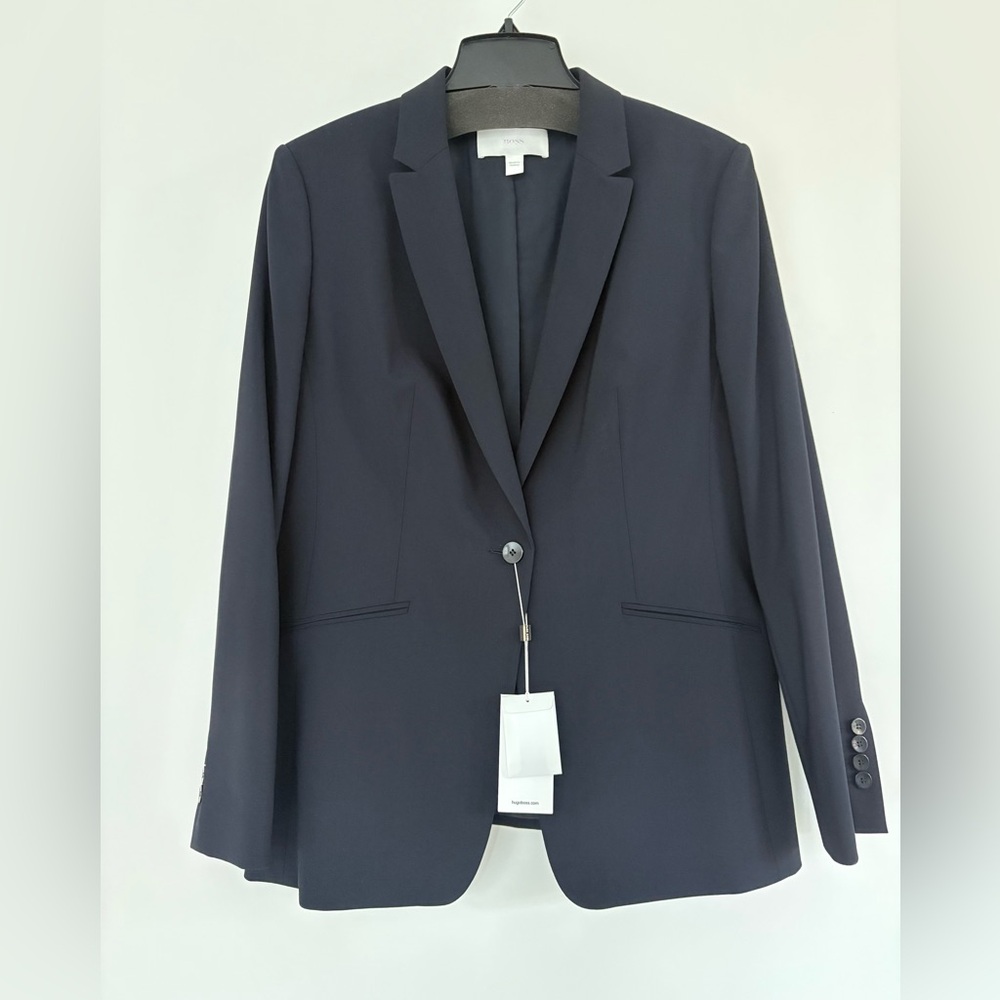 Hugo Boss Jabina Blazer in Open Blue Size 12 NWT